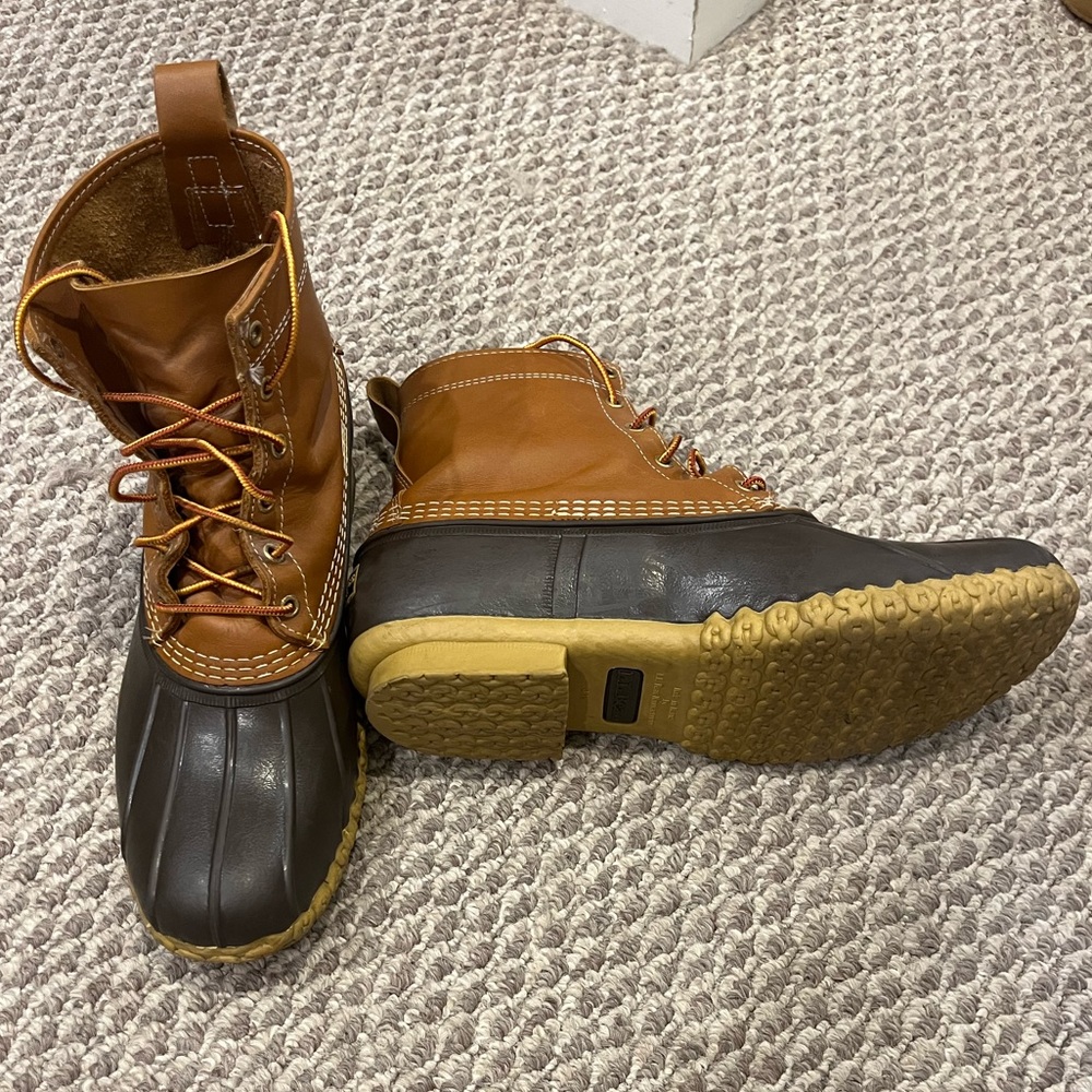 Men’s LL Bean duck boots size 11, brown